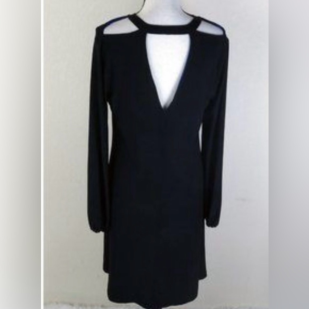 Norma Kamali Black Dress With Cutouts Size Large